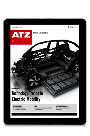 ATZ Worldwide: Cover auf Tablet