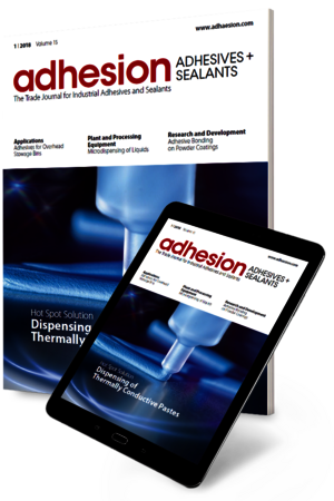 adhesion: Cover on magazine and tablet